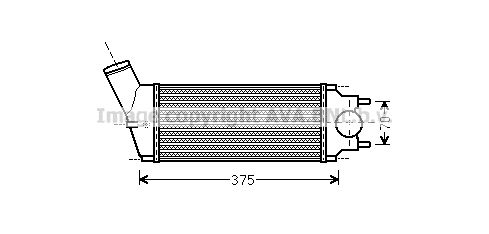 AVA QUALITY COOLING Kompressoriõhu radiaator PE4342